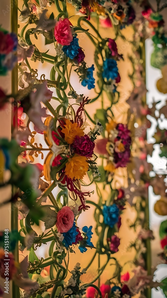 Naklejka premium Florals ornament background