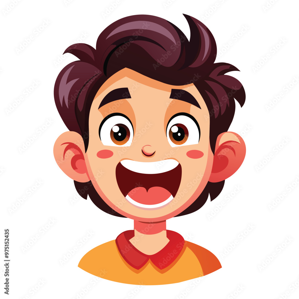 A joyful cartoon boy with bright expressive eyes and a wide smile radiates happiness and playfulness capturing a fun lighthearted vibe A joyful cartoon boy with bright expressive eyes and a wide smile radiates happiness and playfulness capturing a fun lighthearted vibe