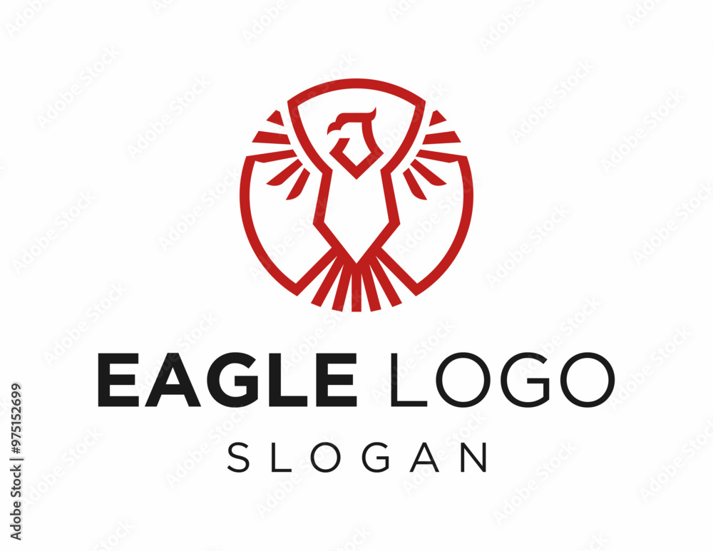 Logo about Eagle on a white background. created using the CorelDraw application. Logo about Eagle on a white background. created using the CorelDraw application.