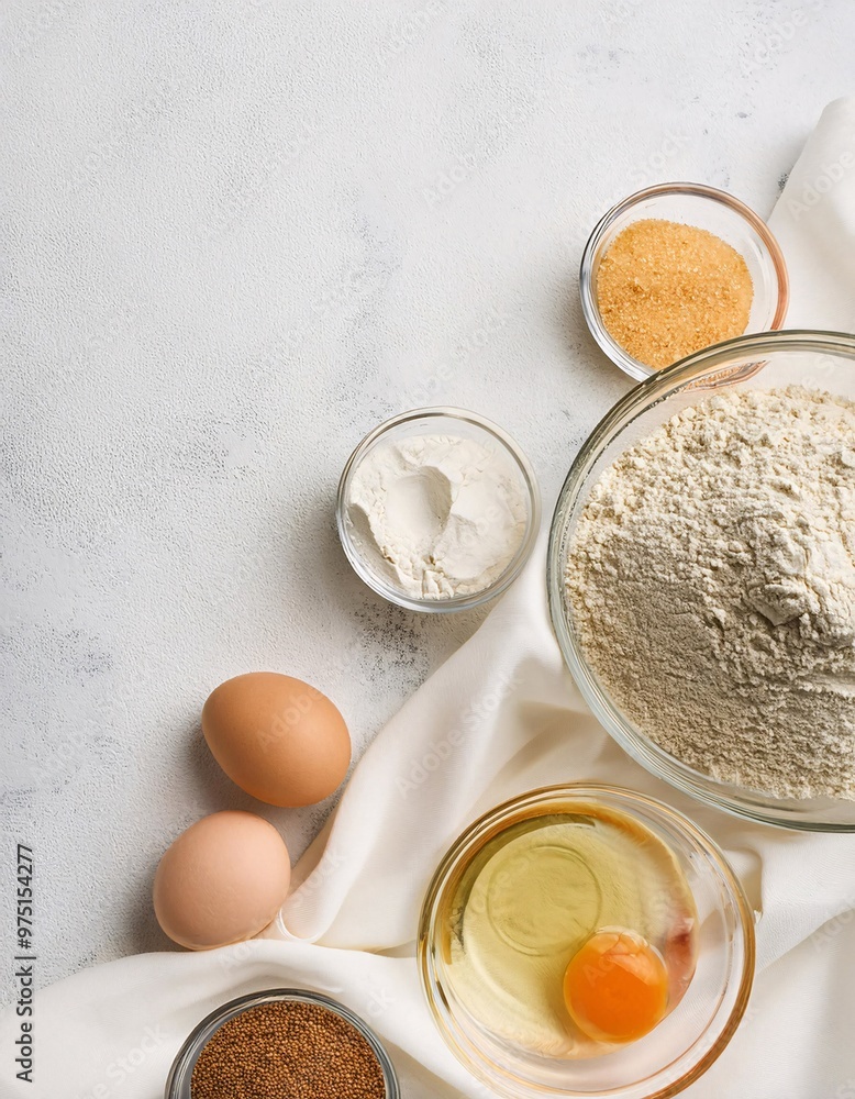 ingredients needed to make a pie or cake, including flour, sugar, butter, eggs, and other additives, generative ai ingredients needed to make a pie or cake, including flour, sugar, butter, eggs, and other additives, generative ai