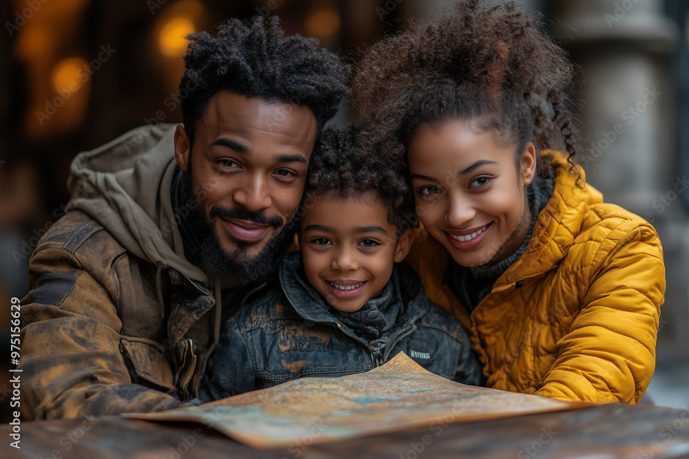 A travel consultant helping a family choose the perfect itinerary for their upcoming vacation. A travel consultant helping a family choose the perfect itinerary for their upcoming vacation.