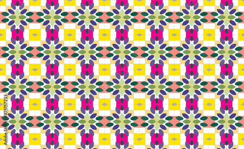 Seamless geometrical pattern. vector illustration. For wrapping, wallpaper, background fills. Abstract seamless tile pattern. Vector illustration can be used for desktop wallpaper or frame for a wall 
