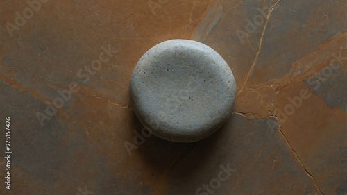 siltstone stone centered in aesthetic background photo