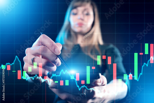 Woman investor. Investment ...