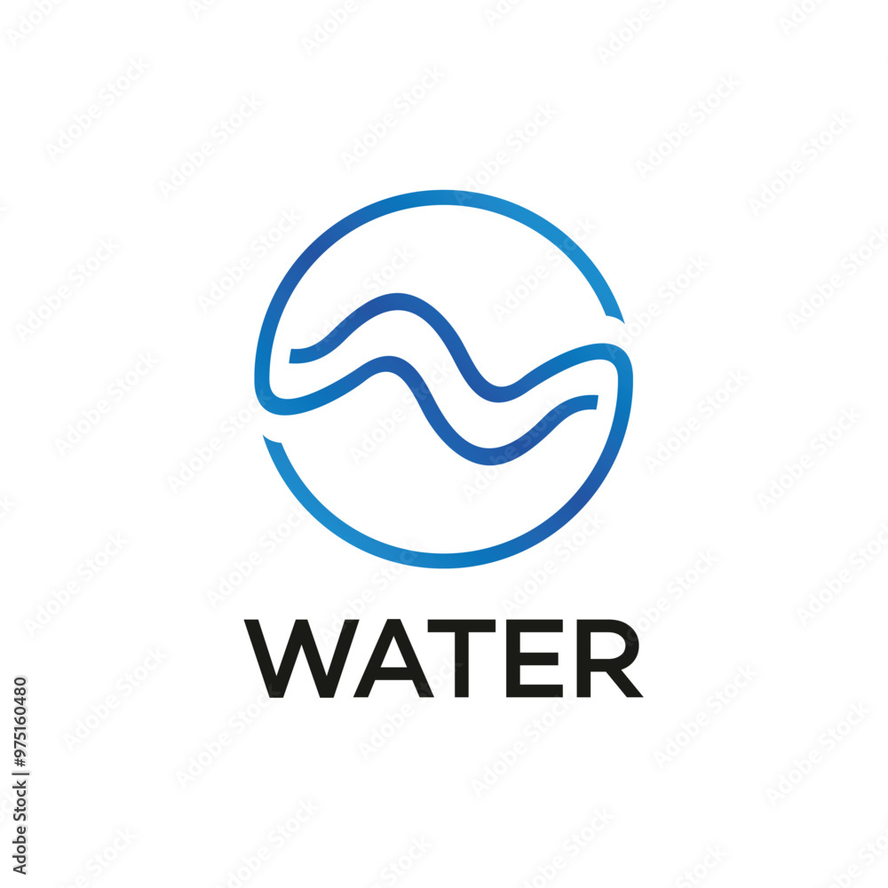 Ocean wave logo design vector template illustration Ocean wave logo design vector template illustration