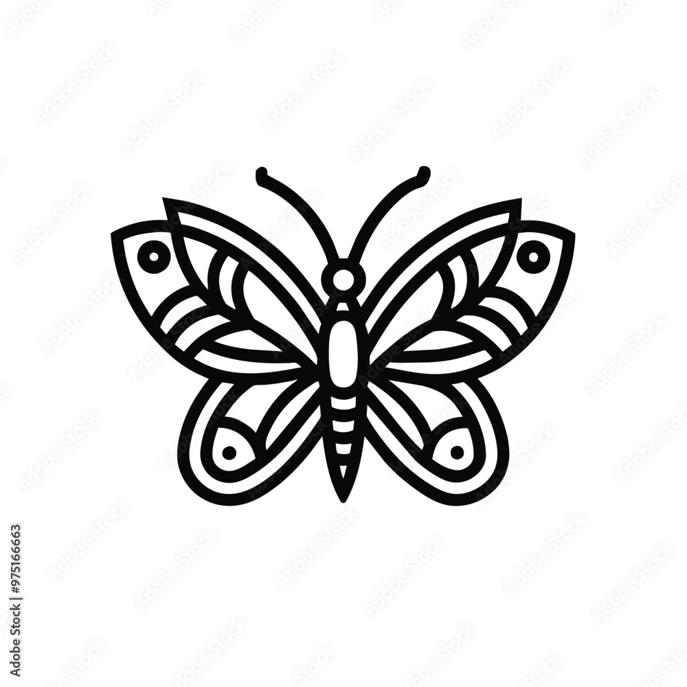 The artwork presents a continuous line drawing of a butterfly showcasing its elegant contours and unique features emphasizing simplicity and beauty The artwork presents a continuous line drawing of a butterfly showcasing its elegant contours and unique features emphasizing simplicity and beauty