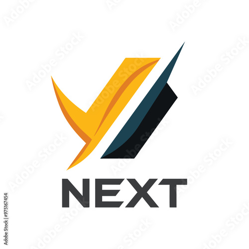 A sleek and modern logo showcases bold geometric shapes in vibrant hues representing a dynamic brand identity with a minimalist aesthetic