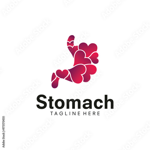 Stomach care logo vector template illustration