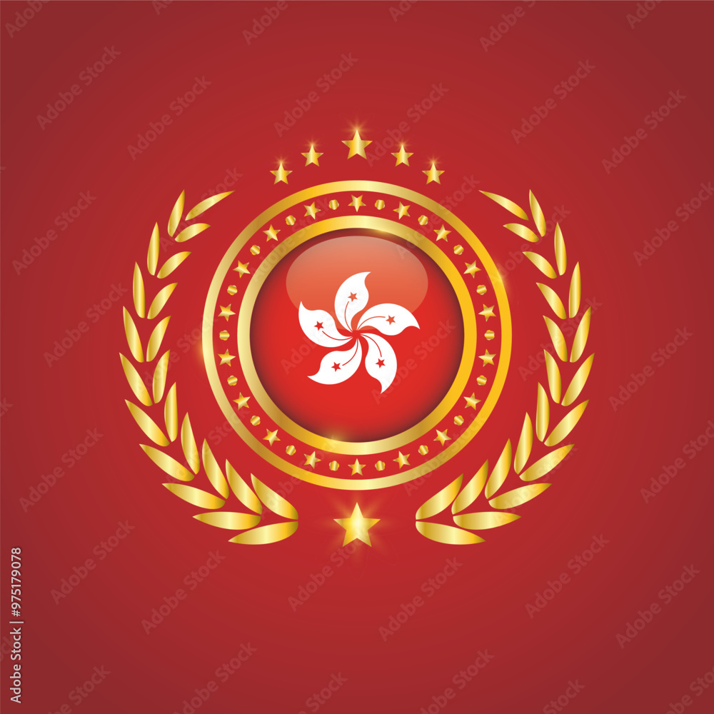 Golden Stamp With Flag. Hong Kong Flag Stamp. Made in Stamp Isolated in White Background. Royal, Allegiance, Symbol, Vector, Icon, Illustration.
Golden Stamp With Flag. Hong Kong Flag Stamp. Made in Stamp Isolated in White Background. Royal, Allegiance, Symbol, Vector, Icon, Illustration.