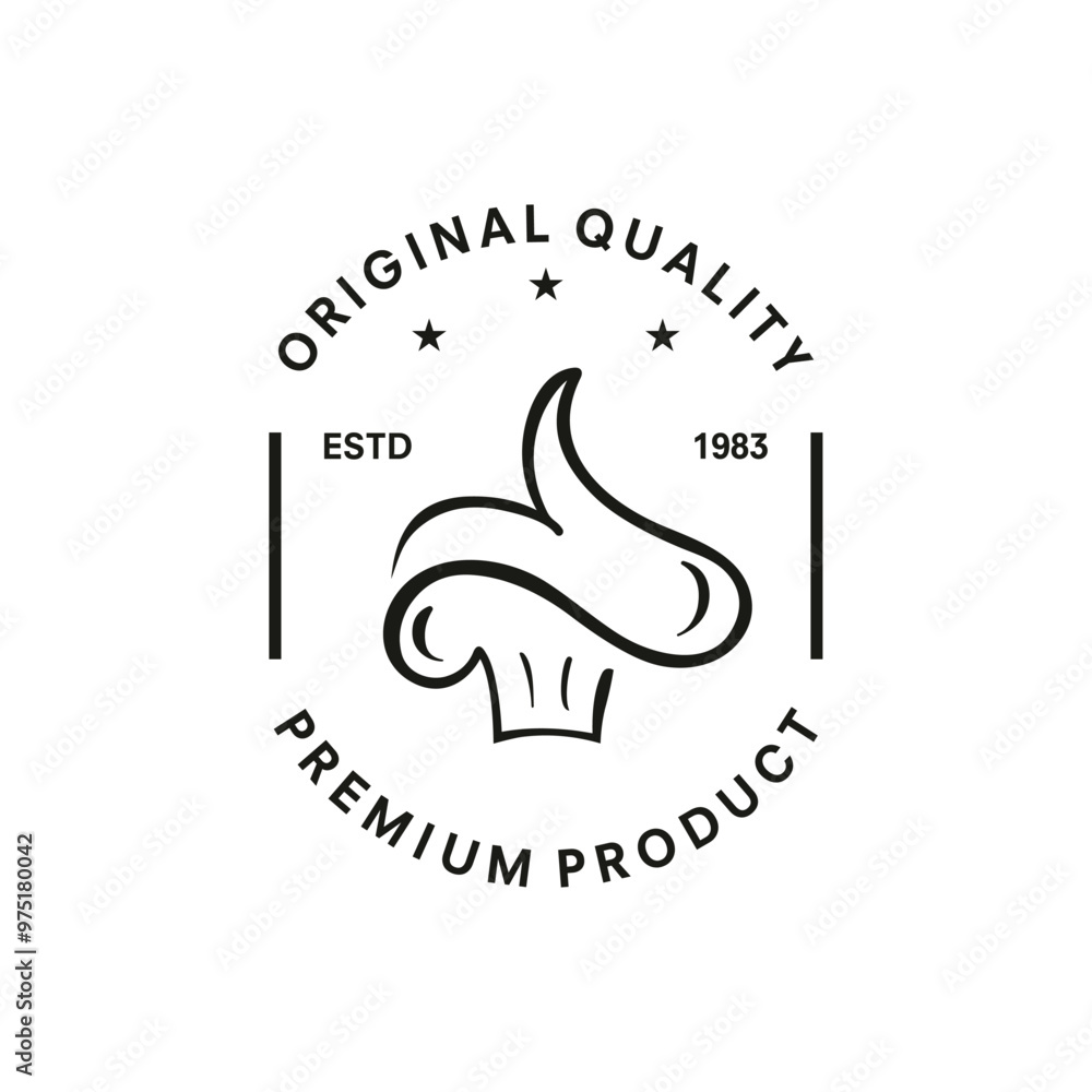 Fototapeta premium bakery logo design vector illustration