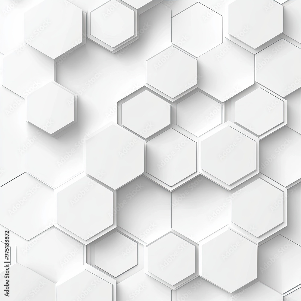 White Hexagonal Pattern Background for Modern Designs White Hexagonal Pattern Background for Modern Designs