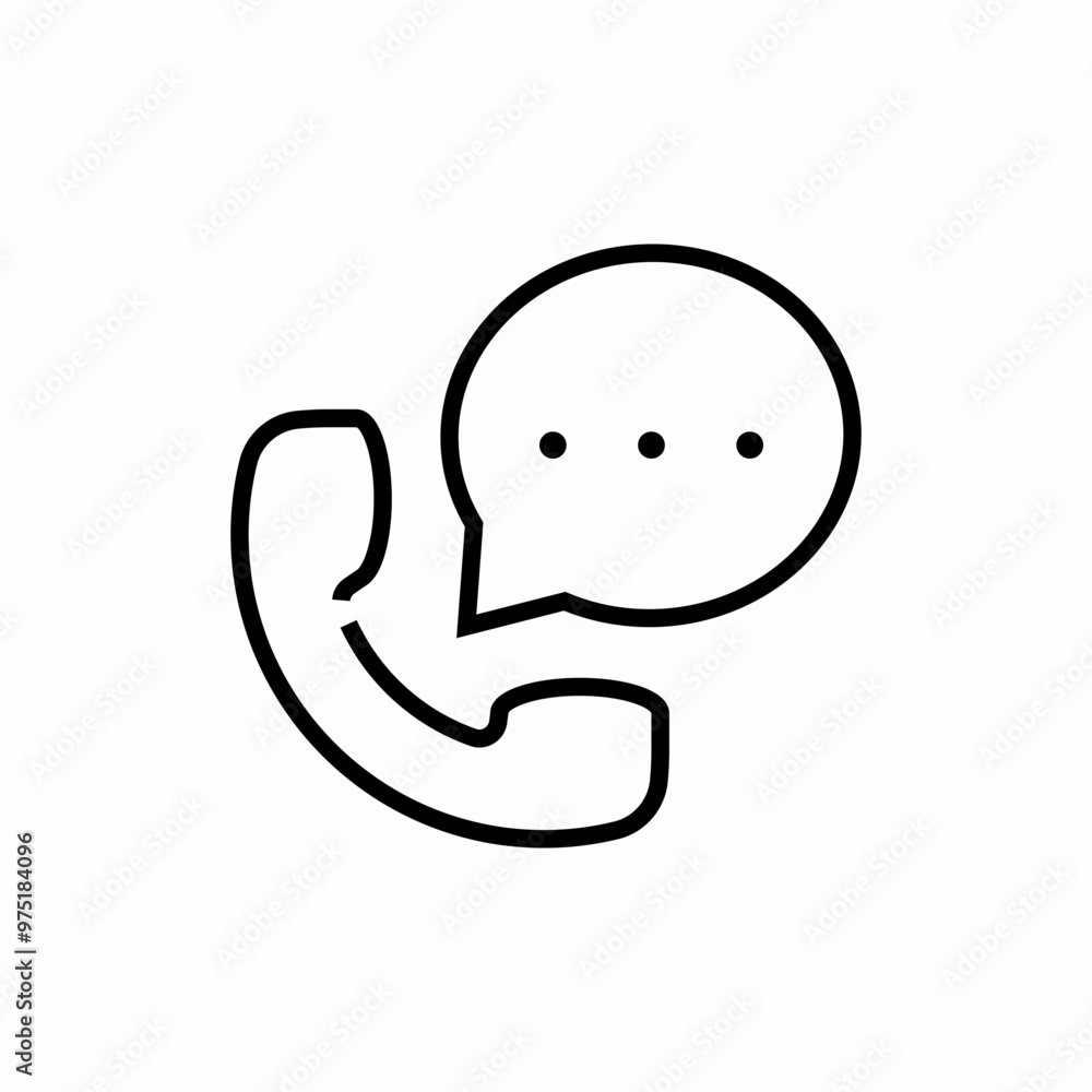 phone talk speech bubble icon sign vector phone talk speech bubble icon sign vector