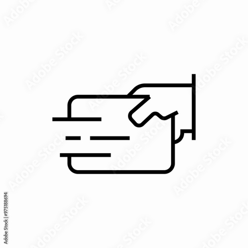 bank card payment icon sign vector