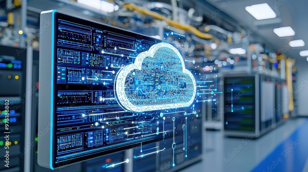 Cloud Computing Data Center Server Room Digital Network Technology Cloud Computing Data Center Server Room Digital Network Technology
