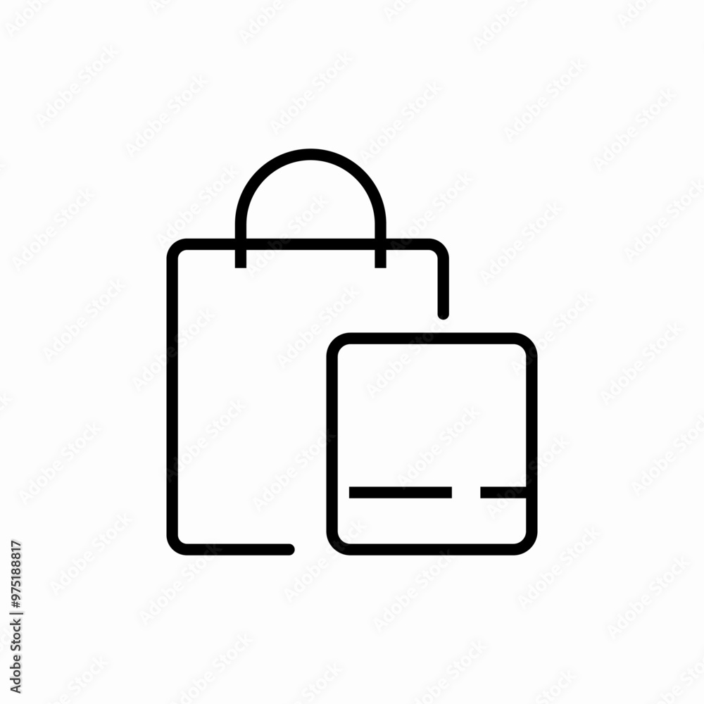 shopping bags store icon sign vector shopping bags store icon sign vector