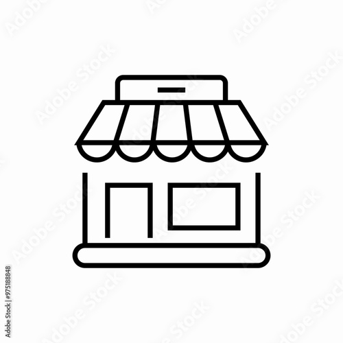 store shop icon sign vector