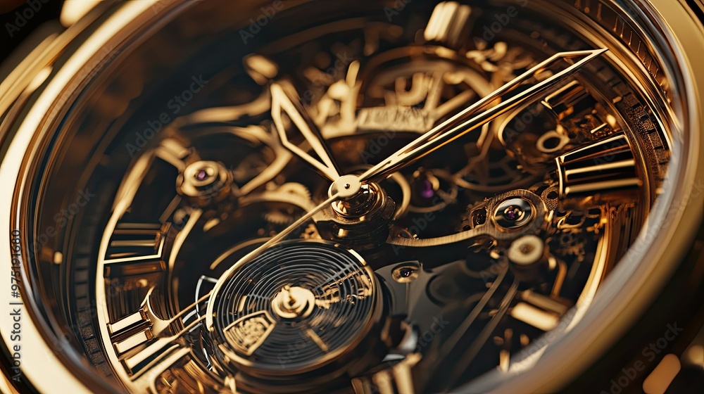 Fototapeta premium a luxury watch with intricate details
