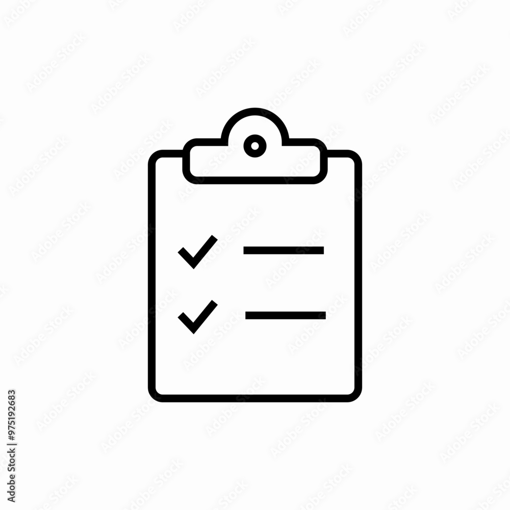 clipboard check list icon sign vector clipboard check list icon sign vector