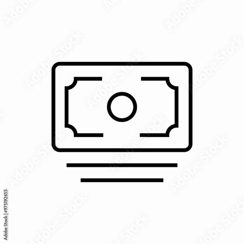 cash money icon sign vector