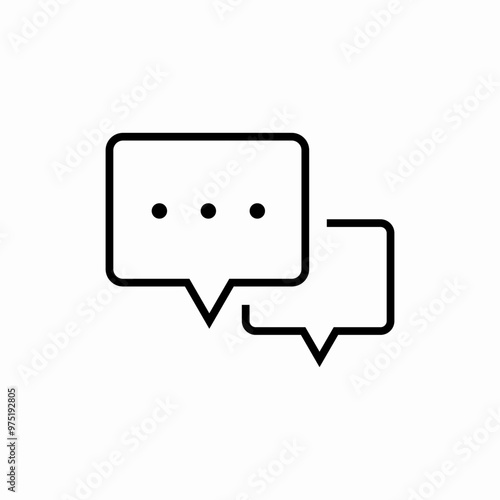 speech bubble talk icon sign vector