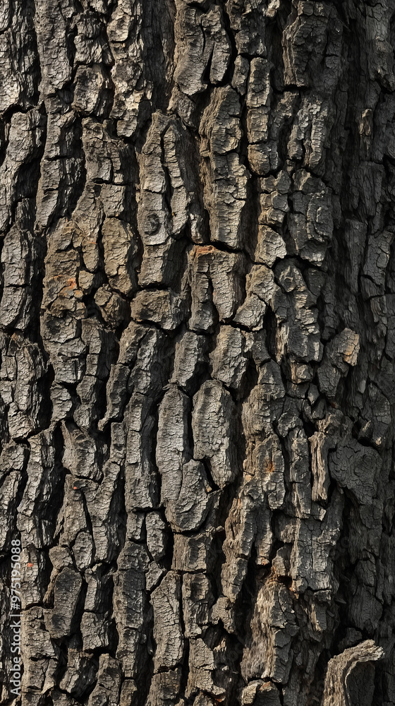 Highly Detailed Close-Up Texture of Oak Tree Bark Highly Detailed Close-Up Texture of Oak Tree Bark