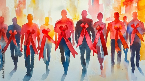 World AIDS Day Watercolor Walk: Red Ribbons of Support