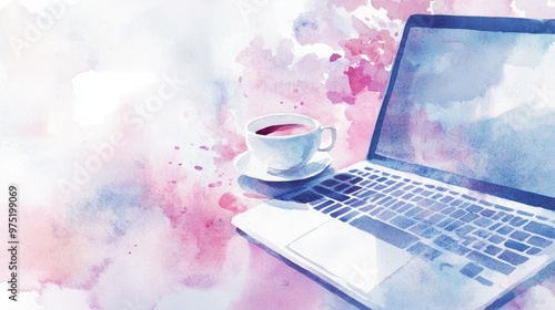 Black Friday Deals: Shop Online with Watercolor Charm & a Cup of Coffee