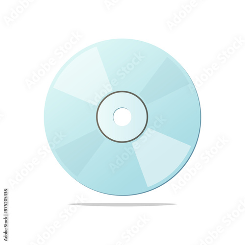 CD disc vector isolated on white background.