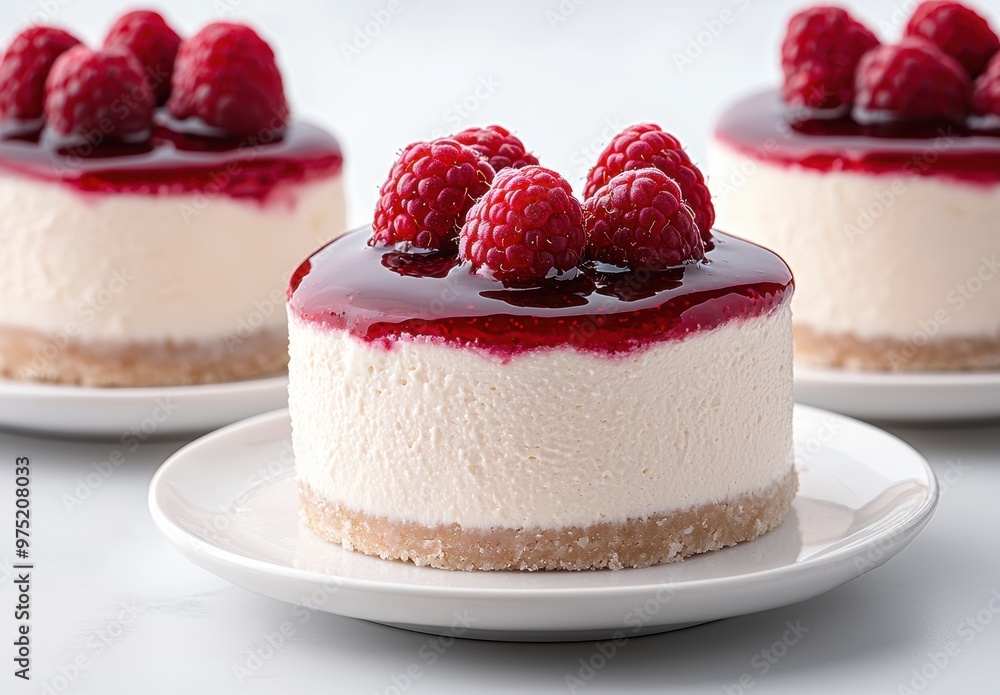 Delicious raspberry cheesecake with fresh raspberries Delicious raspberry cheesecake with fresh raspberries