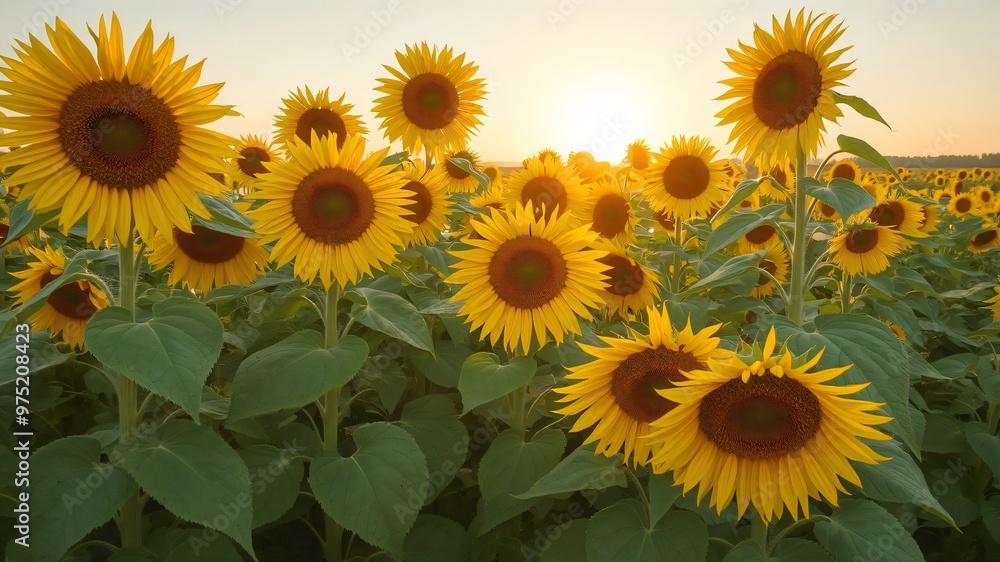 Obraz premium sunflower field in summer