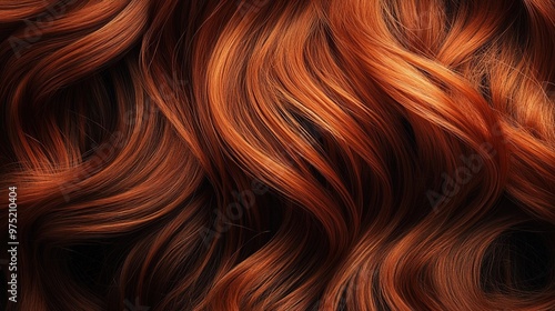 A close-up of red hair with a rich, wavy texture, showcasing the beauty and diversity in different shades of copper