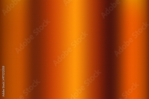 Metallic orange gradient background texture. Vector Illustration