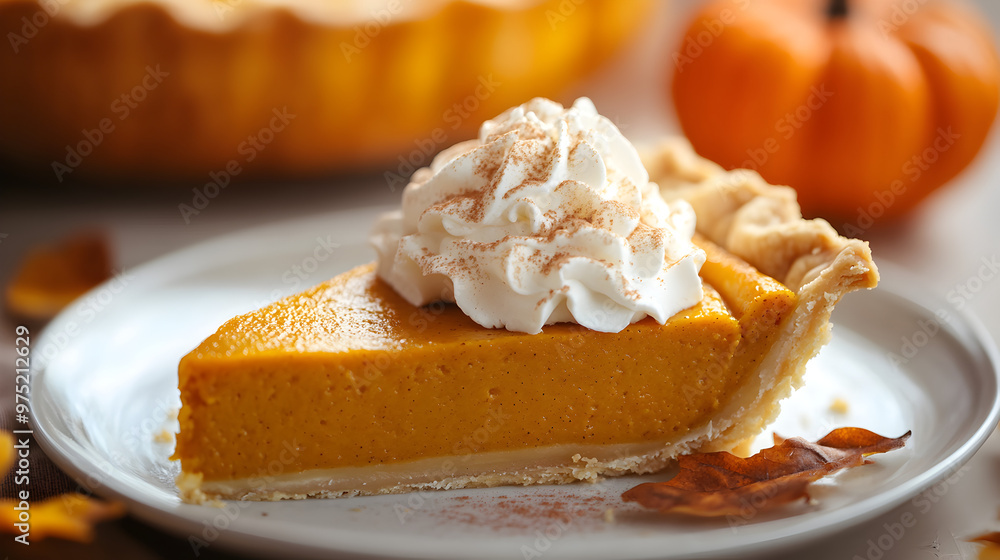 pumpkin pie with whipped cream pumpkin pie with whipped cream
