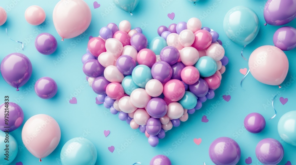 Heart Shaped Balloon Arrangement. Heart Shaped Balloon Arrangement.
