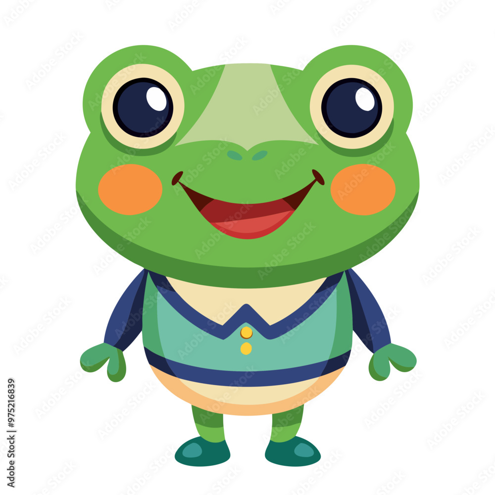 Obraz premium Cute frog-character
