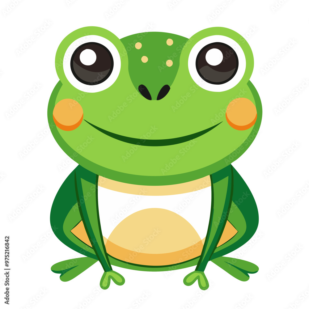 Fototapeta premium Cute frog-character