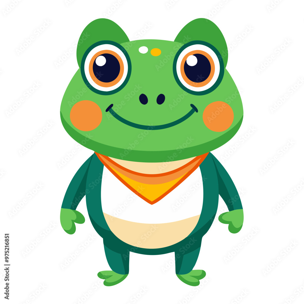 Fototapeta premium Cute frog-character