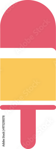 Popsicle icon: a symbol of summer dessert and coolness