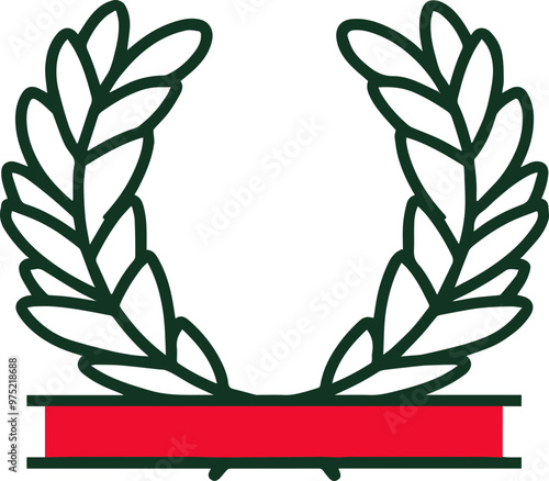 Laurel leaf green icon