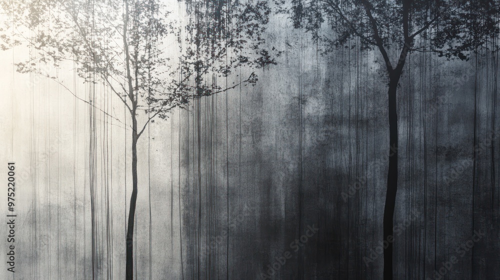 Fototapeta premium Gradient from deep charcoal to a light, silvery gray, creating a sleek and contemporary feel