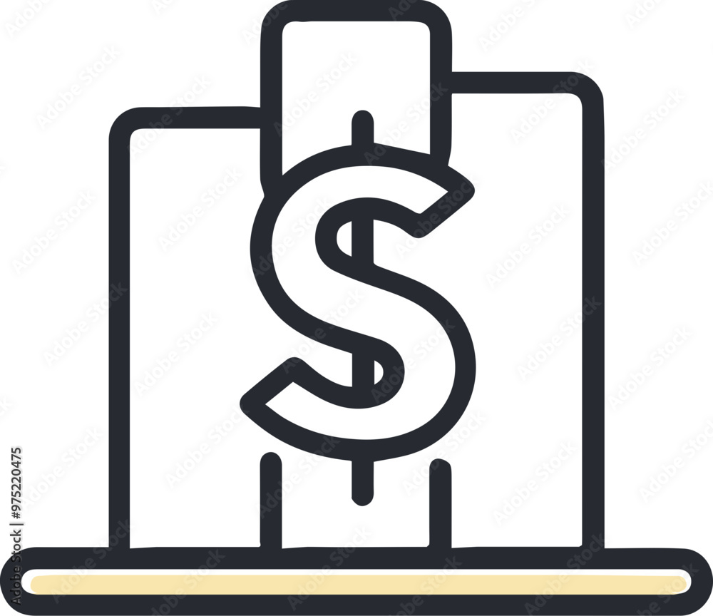 Financial symbols: savings, finances, investment, banking icons Financial symbols: savings, finances, investment, banking icons