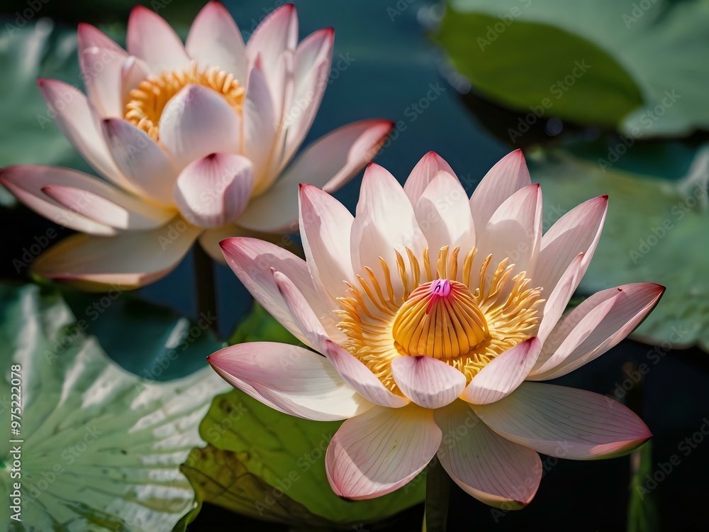 lotus flower close up during the day lotus flower close up during the day