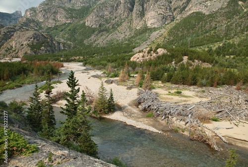 East Rosebud Creek in Beartooth Mountains, Montana