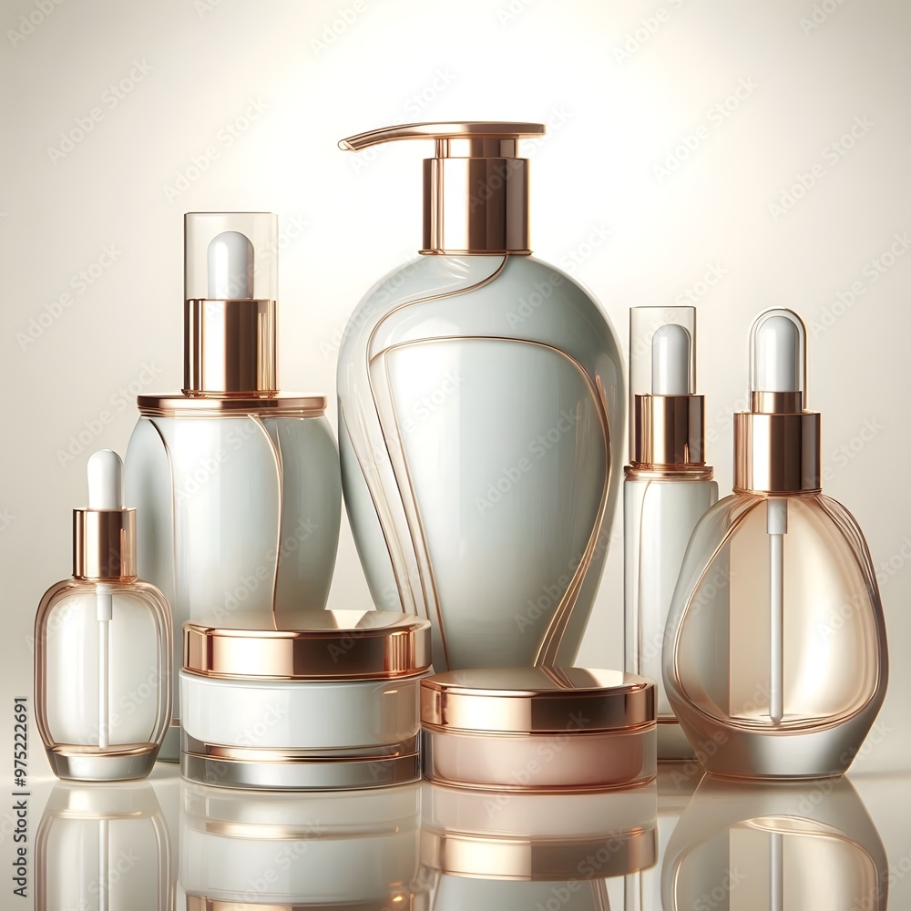 set Premium skincare bottle collection set Premium skincare bottle collection