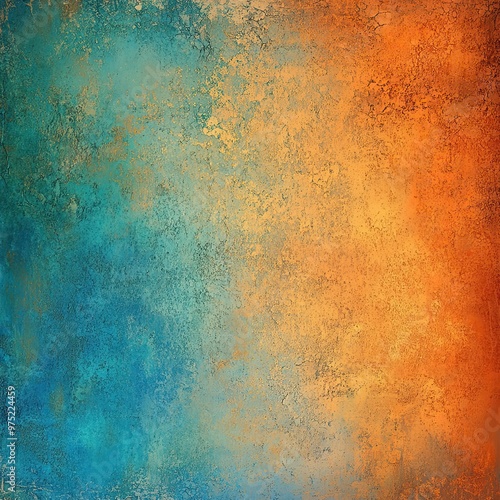 Vibrant Abstract Textured Background in Blue and Orange