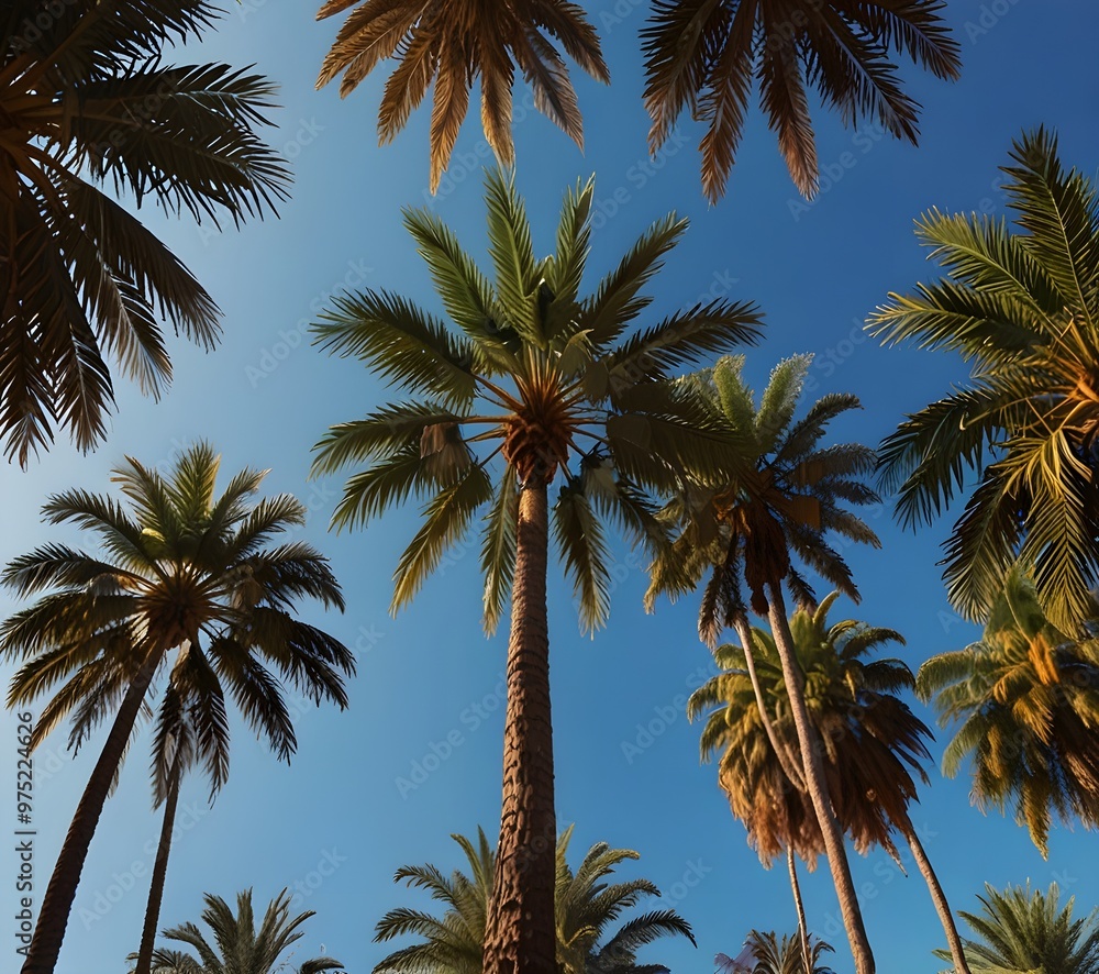Obraz premium Palms. ai gegerate 