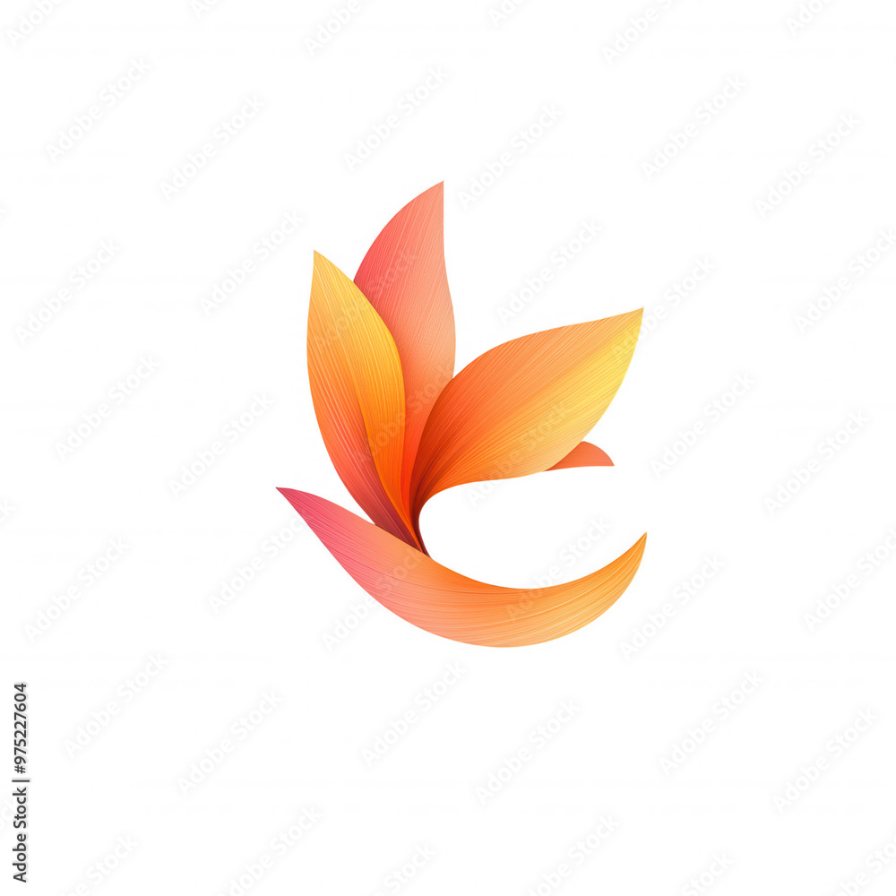 Realistic 3D Floral Illustration with Soft Glow. Realistic 3D Floral Illustration with Soft Glow.