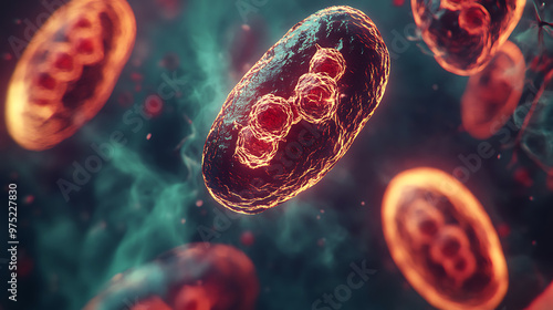 3d rendered illustration of a red blood cells.