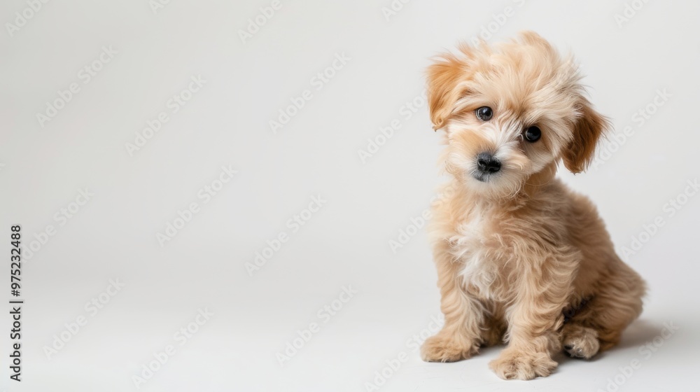 Havanese puppy sitting Havanese puppy sitting