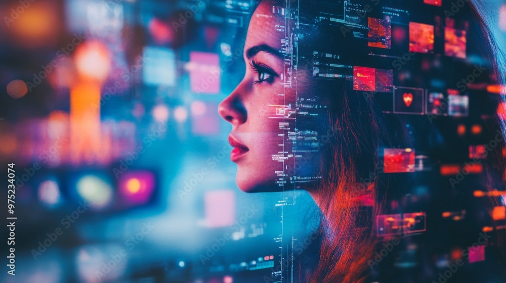 A vibrant social media feed filled with posts from influencers discussing the latest digital trends A vibrant social media feed filled with posts from influencers discussing the latest digital trends